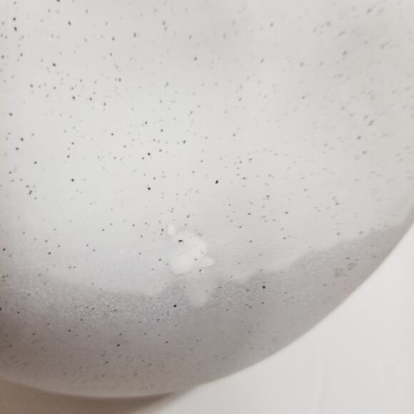 Textured terrcotta vase light gray with small black specks - Picture 13 of 16